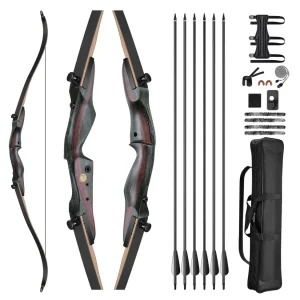 CVLIFE EagleFeather 62" Recurve Bow and Arrow Set