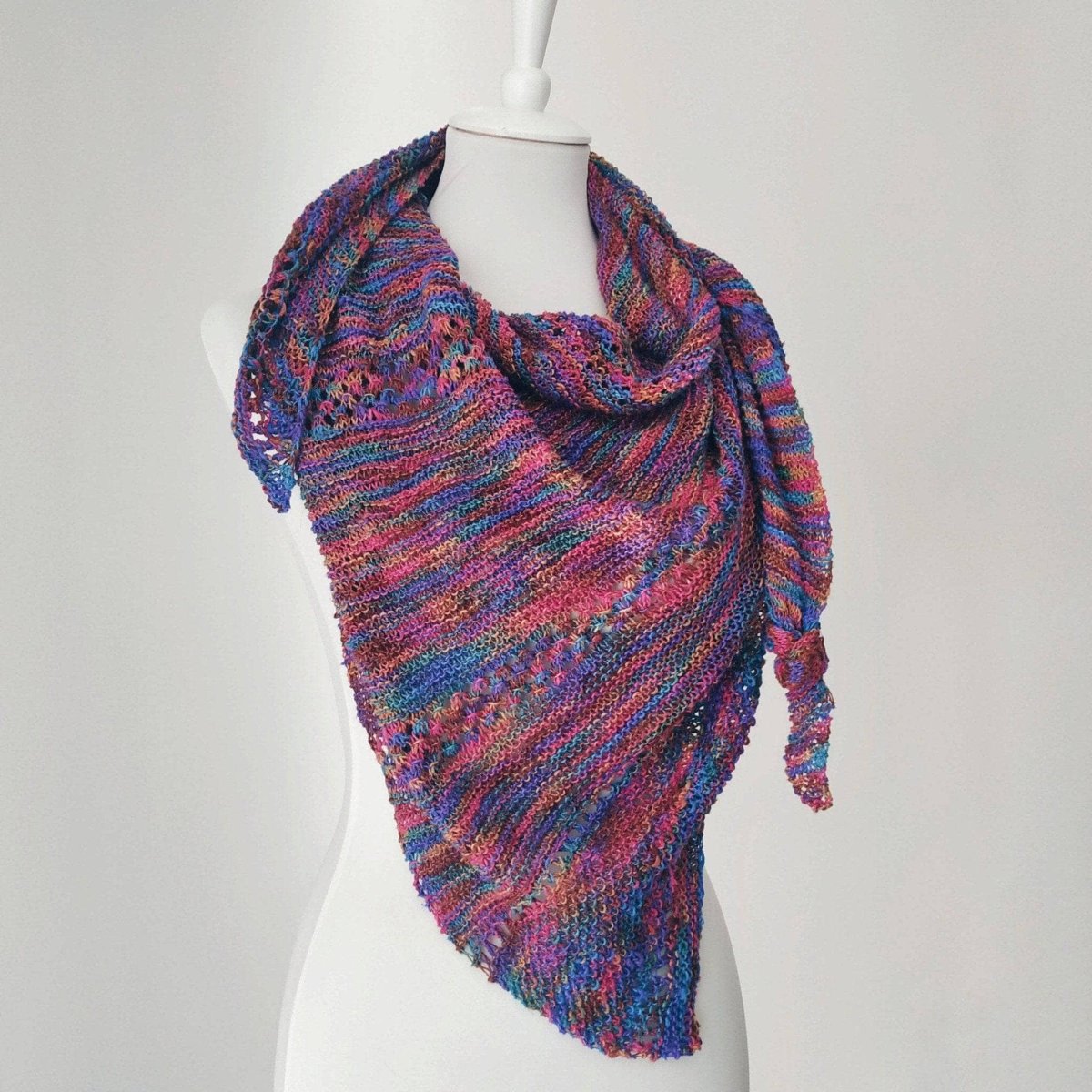 Openwork Lattice Lace Weight Shawl Pattern - Image 2