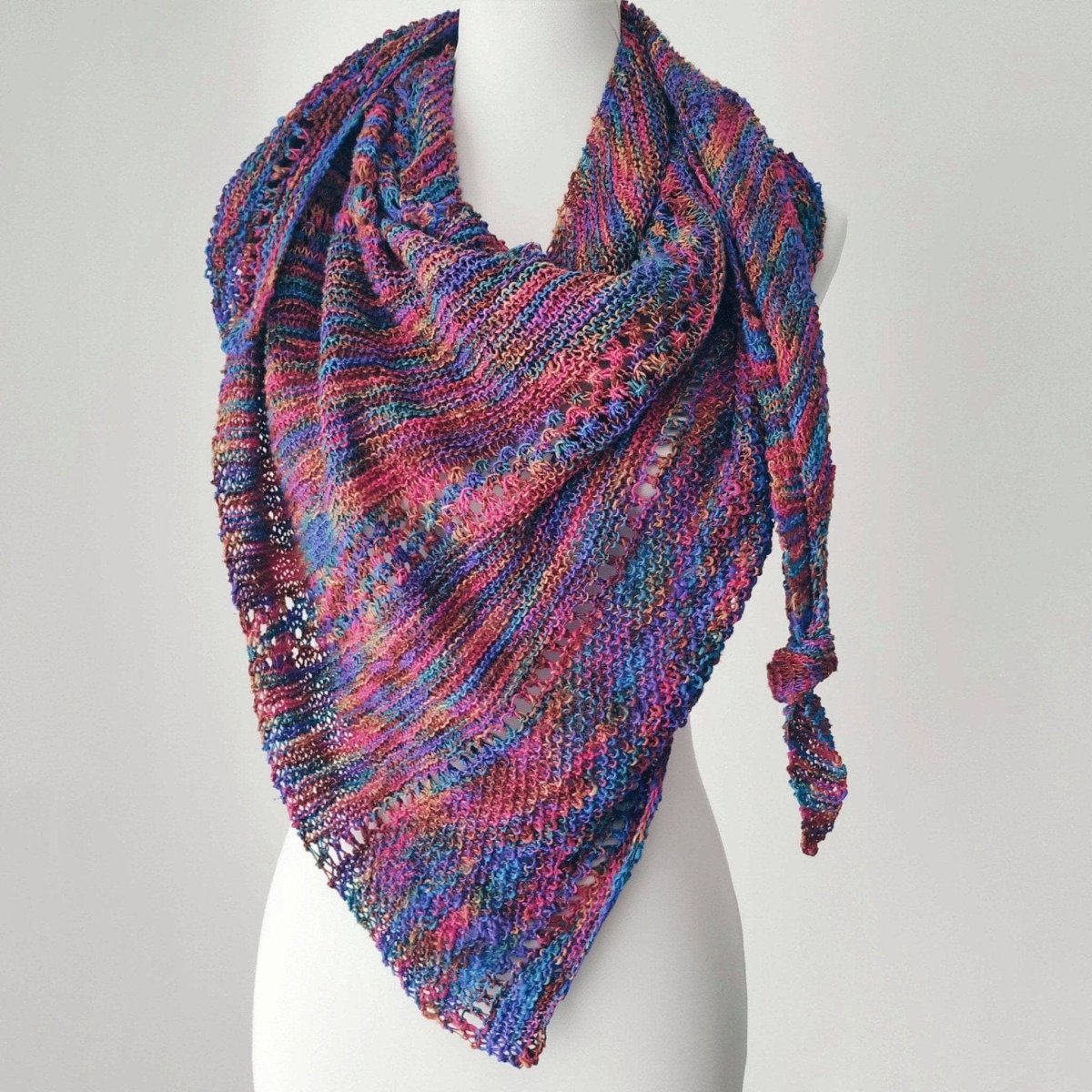 Openwork Lattice Lace Weight Shawl Pattern - Image 5